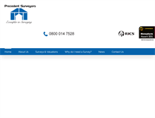Tablet Screenshot of precedentsurveyors.com